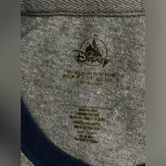 Sz M Walt Disney World 50th Anniversary Blue Ringer Shirt - Picture 4 of 13